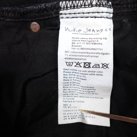 Nudie Organic Grim Trim Jeans Men's 30x31 Slim Straight Stretch Denim - Picture 7 of 14